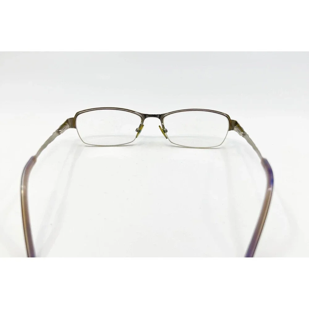 Go Green Eyeglass Frames Womens Black Lipstick Semi-Rimless Patterned 51-17-135